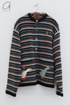 YANYAN KNITS 24 Autumn and Winter Goose Hoodie Winter Coat YYK-YYW24-0063-ZONGLV Brown/Green